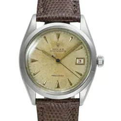 ROLEX AROUND 195 RED CALENDAR OYSTER DATE ORIGINAL REF 6294 ANTIQUE WATCH