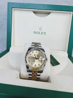 ROLEX DATEJUST 36MM 116233 CHAMPAGNE DIAMOND DIAL, PRE-OWNED