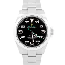 MINT 2024 PAPERS ROLEX AIR-KING 40MM GREEN BLACK STAINLESS 126900 WATCH BOX