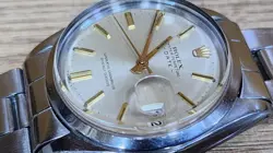 Rolex Date 1500 Silver Dial Cal 1570 Dial Steel Automatic 34mm Mens Watch