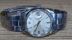 Rolex Date 1500 Silver Dial Cal 1570 Dial Steel Automatic 34mm Mens Watch