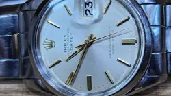 Rolex Date 1500 Silver Dial Cal 1570 Dial Steel Automatic 34mm Mens Watch