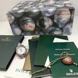 FULL SET 2008 ROLEX LADIES PRESIDENT DATEJUST 26 MM 18K WHITE GOLD WATCH 179179