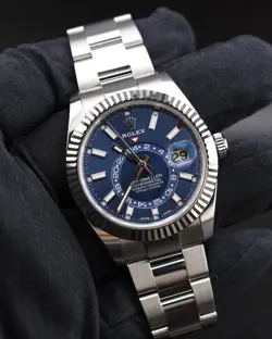 ROLEX SKY-DWELLER BLUE DIAL 326934 OYSTER UNWORN FULL SET