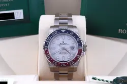 ROLEX GMT-MASTER II METEORITE PEPSI WHITE GOLD BOX/PAPERS/CARD 126719BLRO