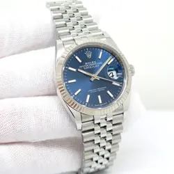 ROLEX 126234 DATEJUST WITH BLUE STICK DIAL ON JUBILEE