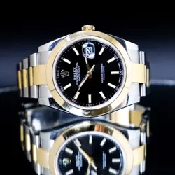 ROLEX DATEJUST 41 126303 BLACK DIAL TWO TONE 2016
