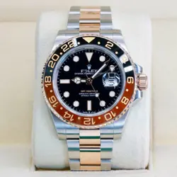 ROLEX GMT-MASTER II 126711CHNR ROOTBEER ROSE GOLD STEEL BLACK DIAL 40MM 2019 BOX