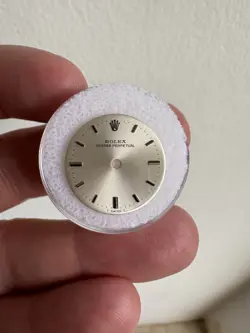 ROLEX OYSTER PERPETUAL LADIES 26MM DIAL - SILVER