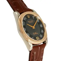 ROLEX CELLINI 6229/9 BLACK ARABIC DIAL LADIES WATCH QUARTZ FASHION ACCESSORIES