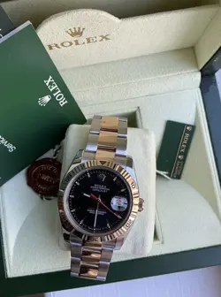 ROLEX DATEJUST 116261 TURN-O-GRAPH  18K ROSE GOLD AND STAINLESS STEEL