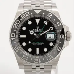 ROLEX GMT MASTER II 126710GRNR SS AT BLACK DIAL JUBILEE BRACELET 4 EXTRA LINKS
