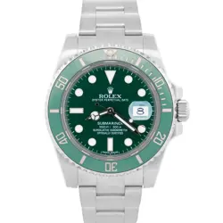 MINT PAPERS ROLEX SUBMARINER DATE HULK GREEN 40MM STAINLESS STEEL 116610 LV BOX