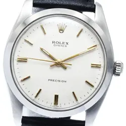 ROLEX 6424 VINTAGE CAL.3924 SILVER DIAL HAND WINDING MEN'S WATCH_868603