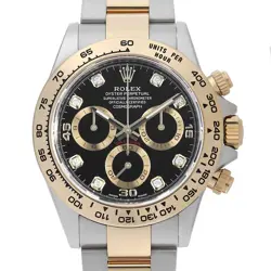 ROLEX COSMOGRAPH DAYTONA 8P DIAMOND 116503G BLACK GOLD CIRCLE RANDOM NUMBER ...