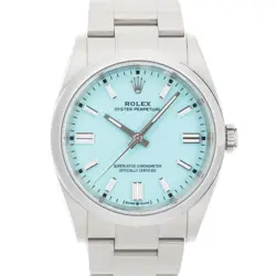 ROLEX OYSTER PERPETUAL 36 126000 TURQUOISE BLUE WARRANTY 2023 BOX/PAPER