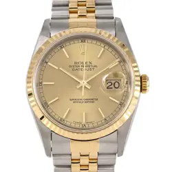 AUTHENTIC ROLEX DATEJUST 16233 SSXYG AUTOMATIC #W  #270-004-018-1377