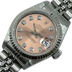 USED ROLEX DATEJUST 69174 PINK CASE SIZE 25MM LADIES WATCH #424622