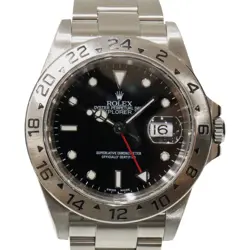 USED ROLEX EXPLORER II 16570 BLACK CASE SIZE 39MM MEN'S WATCH #419022