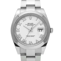 USED ROLEX DATEJUST 41 126300 WHITE CASE SIZE 41×41MM MEN'S WATCH #412022