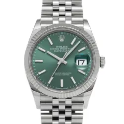 USED ROLEX DATEJUST 36 126234 GREEN CASE SIZE 36×36MM MEN'S WATCH #414022