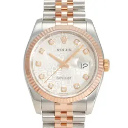 USED ROLEX DATEJUST 116231G SILVER MEN'S WATCH #41322