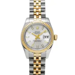 USED ROLEX DATEJUST 179173 SILVER CASE SIZE 26×26MM LADIES WATCH #412822