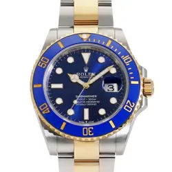 USED ROLEX SUBMARINER DATE 126613LB BLUE MEN'S WATCH #412722