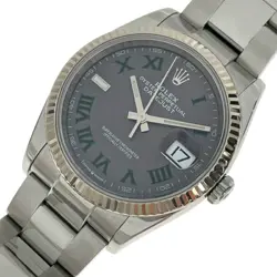 USED ROLEX DATEJUST 36 SLATE 126234 GRAY MEN'S WATCH #454022