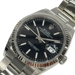 USED ROLEX DATEJUST 36 126234 BLACK CASE SIZE 36MM×36MM MEN'S WATCH #444022