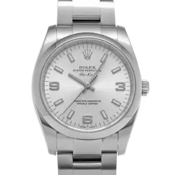 USED ROLEX AIR KING 114200 SILVER CASE SIZE 34×34MM MEN'S WATCH #41922