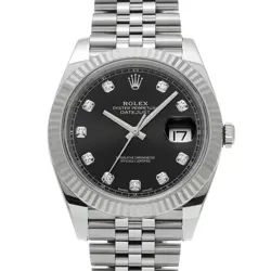 USED ROLEX DATEJUST 41 126334G BLACK CASE SIZE 41×41MM MEN'S WATCH #41522