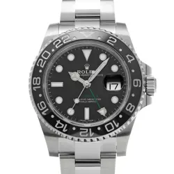 USED ROLEX GMT MASTER II 116710LN BLACK CASE SIZE 40×40MM MEN'S WATCH #442222