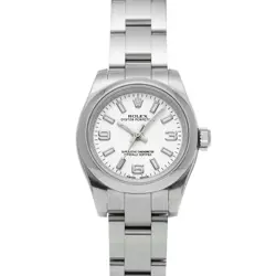 USED ROLEX OYSTER PERPETUAL 26 176200 WHITE LADIES WATCH #422022