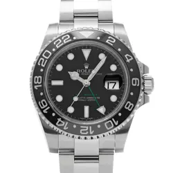 USED ROLEX GMT MASTER II 116710LN BLACK CASE SIZE 40×40MM MEN'S WATCH #432222