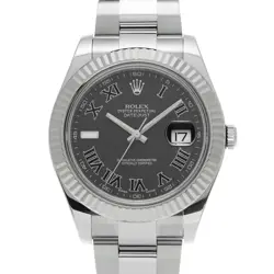 USED ROLEX DATEJUST II 116334 GRAY CASE SIZE 41×41MM MEN'S WATCH #411522