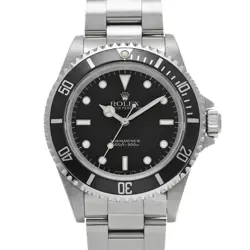 USED ROLEX SUBMARINER 14060 BLACK CASE SIZE 40×40MM MEN'S WATCH #445422