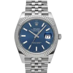 USED ROLEX DATEJUST 41 126334 BLUE CASE SIZE 41×41MM MEN'S WATCH #432322