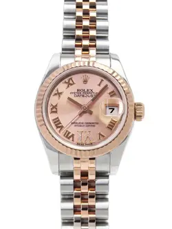 USED ROLEX DATEJUST VI DIAMOND 179171 PINK CASE SIZE 26MM LADIES WATCH #413522