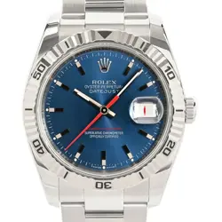 USED ROLEX TURNOGRAPH 116264 BLUE CASE SIZE 36MM MEN'S WATCH #412222