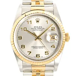 USED ROLEX DATEJUST 16233 GRAY CASE SIZE 36MM MEN'S WATCH #4618622