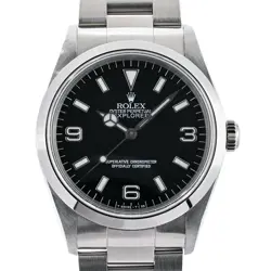 USED ROLEX EXPLORER I 14270 BLACK CASE SIZE 36MM MEN'S WATCH #4313222