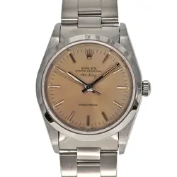 USED ROLEX AIR KING 14000 SILVER CASE SIZE 34.0MM MEN'S WATCH #466422