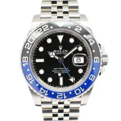 USED ROLEX GMT MASTER II 126710BLNR BLACK MEN'S WATCH #443922