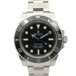 USED ROLEX SUBMARINER 114060 BLACK MEN'S WATCH #423022