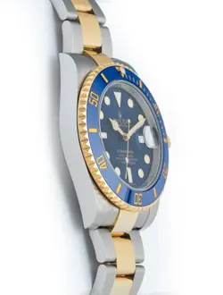 Rolex Submariner Date 40  Steel / 18k Yellow Gold Blue Ceramic Bezel 116613lb