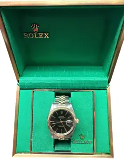ROLEX 16013 36MM 18K GOLD & STEEL OYSTER PERPETUAL DATEJUST WATCH (A (PSH032973)