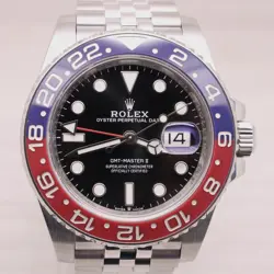 ROLEX GMT MASTER II 126710BLRO PEPSI MENS AUTOMATIC STEEL WATCH JUBILEE BAND