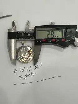 ROLEX CAL. 1560 MOVEMENT, 26 JEWELS, BEAUTIFUL CONDITION.