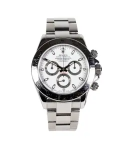 ROLEX DAYTONA 116520 WHITE DIALLED 2007 FULL SET - ROLEX SERVICE HISTORY